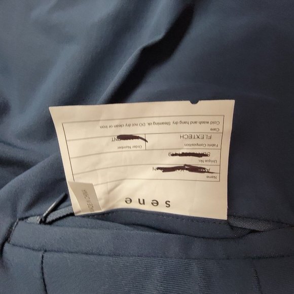 Sene Mens 46X33 Soho Flex Dress Pants Slacks Golf Suit Sport Tech Stretch Blue - Picture 3 of 3